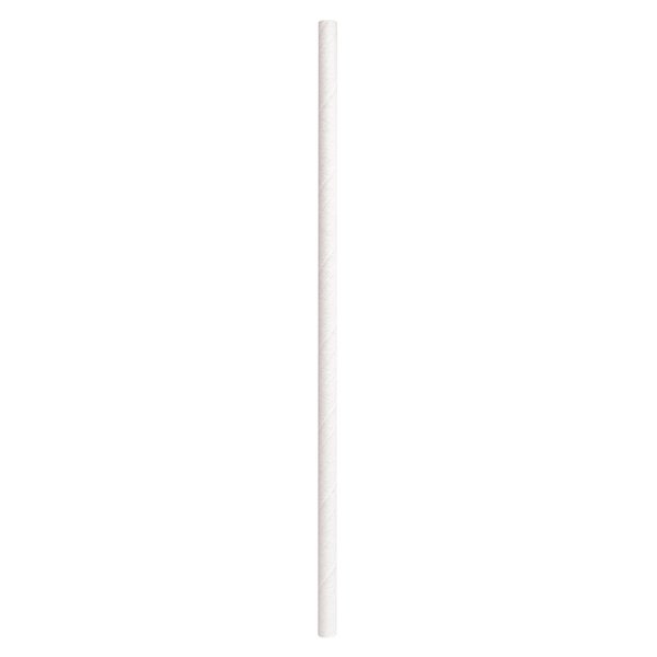Aardvark 7.75" White Jumbo Paper Straws 4800 PK 61500206